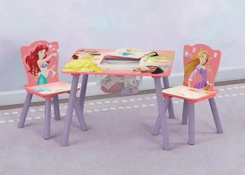 Miniatura 3 de Delta Children Juego de mesa y silla para niños con almacenamiento, ideal para artes y manualidades, merienda, educación en casa, tareas y más