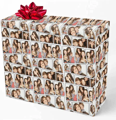 Miniatura 20 de M YESCUSTOM Personalized Birthday Wrapping Paper with Picture Age Custom 1st 18th 30th 40th 50th 60th Happy Birthday Gift Wrapping Paper Roll