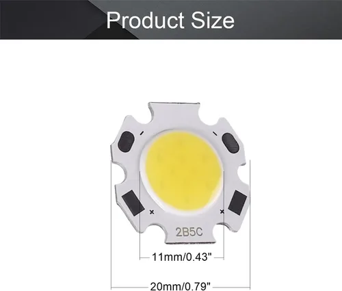Miniatura 3 de Utoolmart Bombilla LED de chip de 300 mA, 5 W, cuentas de luz, brillo de 110 lm, lámpara de alta potencia, chip de fuente de luz, cuentas de luz