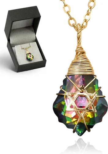 Miniatura 43 de Collar de estrella de David para mujeres y hombres, collar de estrella judía relleno de oro de 14 quilates, collar de Israel