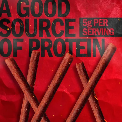 Miniatura 3 de Jack Link's Clásicos Palitos de Carne, Original - Colación de Proteína, Palitos de Carne con 5g de Proteína, Hechos con Carne de Res y Cerdo, Apto