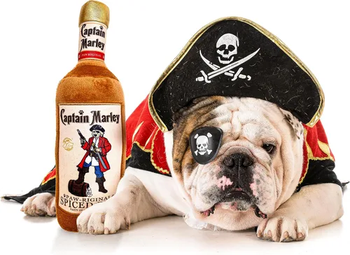 Miniatura 2 de Bark Bros - Juguete de perro botella de licor - Juguetes de perro de felpa chirriantes divertidos parodia de bebida - Juguete de perro de alcohol
