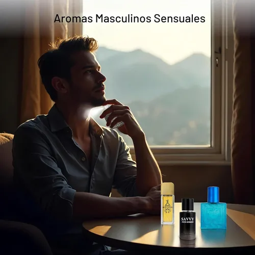 Miniatura 5 de Signature Scent - Juego de 4 fragancias pequeñas para hombre, incluye Savvy/1 mil millones/versos/colección de San Valentín de ingredientes