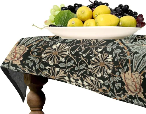 Miniatura 229 de Mantel Floral Retro de Pájaros, Diseño Original Bohemio William Morris Estampado Cubierta de Mesa para Hogar Picnic Fiesta Comedor Cocina William