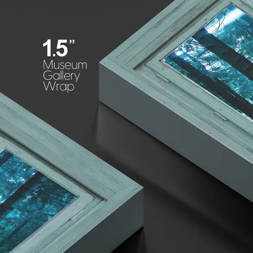 Miniatura 4 de Cuadro decorativo con diseño de ventana moderna blanca con vista, de la marca Wall26®