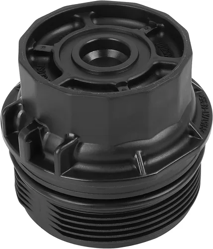 X AUTOHAUX Cubierta negra del casquillo del filtro del motor del aceite del coche para Toyota Corolla 2008-2012 Matrix Prius para Scion XD