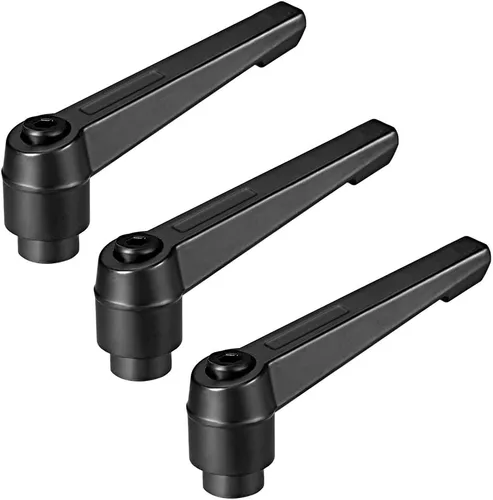 Miniatura 8 de uxcell M8 Mango Ajustable Palanca De Sujeción Rosca Botón Trinquete Hembra Roscado Stud 3 Pcs