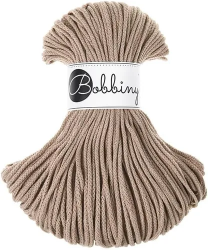 Miniatura 23 de Bobbiny Cordón de macramé trenzado junior de 0.118 in (aguamarina), 108 yardas/330 pies