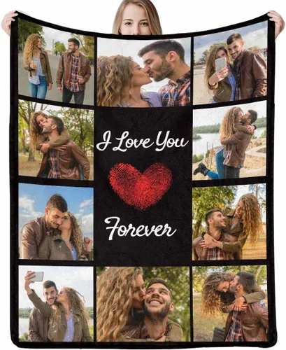 Miniatura 28 de Regalos para papá, manta de regalo personalizada con imagen, manta personalizada para el Día del Padre con foto, manta personalizada de cumpleaños