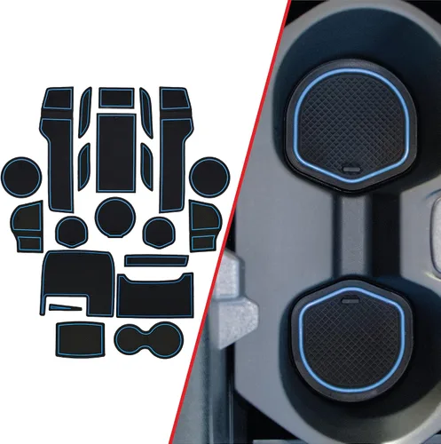 Miniatura 53 de CupHolderHero Compatible con accesorios Honda CR-V 2017-2022 – Insertos de portavasos antipolvo antideslizantes personalizados de alta calidad, Rojo