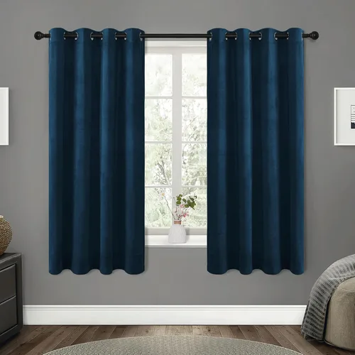 Miniatura 36 de RYB HOME Cortinas de terciopelo beige camello 84 pulgadas, cortinas gruesas de terciopelo para oscurecer la habitación para decoración de granja