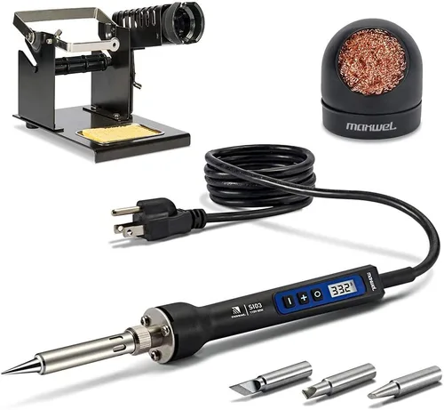 Kit de soldador - Pistola de soldadura – 110 V 80 W Soldadura digital Temperatura ajustable Auto Standy Auto Apagado Herramientas de soldadura Kit