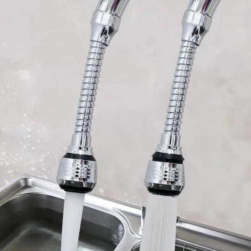 Miniatura 8 de Extensor de grifo de cocina, cabezal rociador universal de 360°, boquilla ajustable giratoria de 360°, para baño, cocina, adaptador de filtro