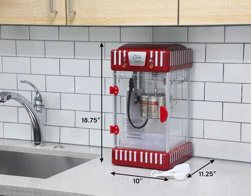 Miniatura 9 de Elite Gourmet EPM-250X Maxi-Matic - Máquina para hacer palomitas de maíz de 2.5 onzas, estilo retro, palomitas de maíz con mantequilla caliente