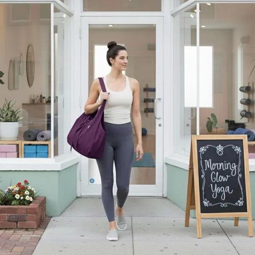 Miniatura 5 de Yogiii, bolsa para esterilla de yoga, la YogiiiTotePRO, bolsa grande para llevar esterilla de yoga con bolsillo lateral, para todos
