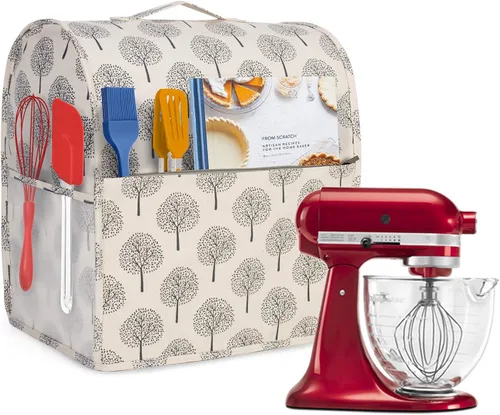 Miniatura 9 de Yarwo Funda para batidora de pie compatible con batidora KitchenAid de 4.5 cuartos y todas las de 5 cuartos, cubierta protectora contra el polvo