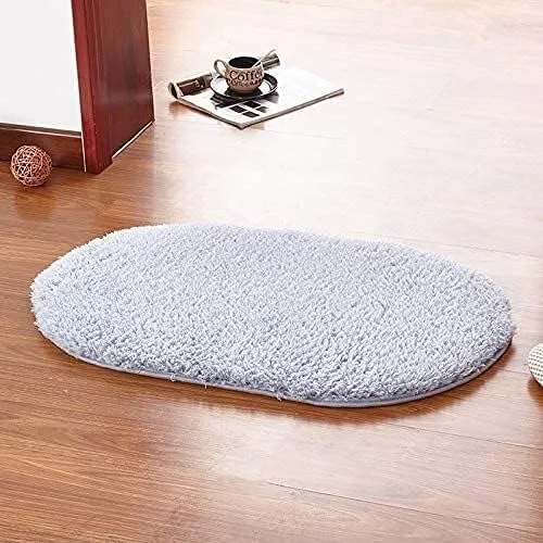 Miniatura 9 de JYDQM Tapete de baño grueso con memoria para inodoro, bañera, sala de estar, puerta, baño, absorbente, tapete antideslizante para el suelo del pie