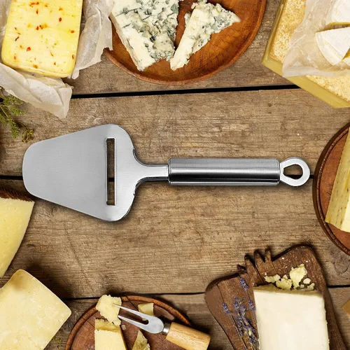 Miniatura 2 de TOPULORS Cortador de queso de acero inoxidable, cortador de queso resistente para queso semisuave, semiduro y bloque de queso