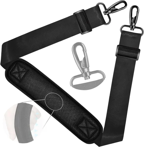 Miniatura 79 de ZINZ Correa de hombro universal de 59 pulgadas con almohadilla transpirable fija ultra gruesa, correa de hombro ajustable y resistente para bolsa