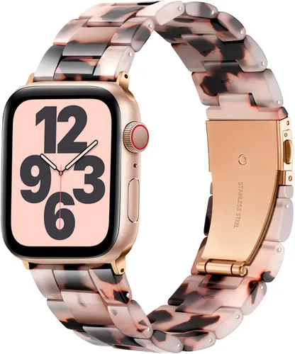 Miniatura 10 de GEAK Compatible con Correas de Resina para Apple Watch de 40mm 38mm 41mm para Mujeres y Hombres, Elegante Pulsera de Resina de Repuesto para iWatch