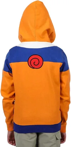 Miniatura 4 de Bioworld Naruto Uzumaki Naruto Cosplay - Sudadera con capucha con cremallera para niños Multicolor