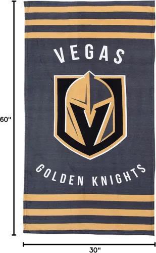 Miniatura 7 de Northwest NHL Vegas Golden Knights - Toalla de playa, 30 x 60 pulgadas, rayas