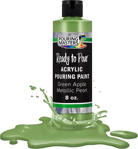 Miniatura 52 de Pouring Masters Royal Blue Metallic Pearl - Pintura acrílica para verter lista para verter – Pintura acrílica líquida premezclada de 32 onzas