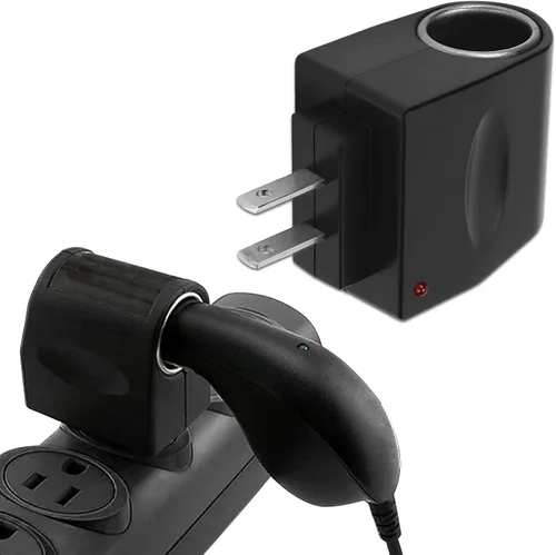 Convertidor universal de enchufe de encendedor de cigarrillos de CA a CC, 120V/110V a 12V AC/DC adaptador de encendedor de cigarrillos a enchufe de