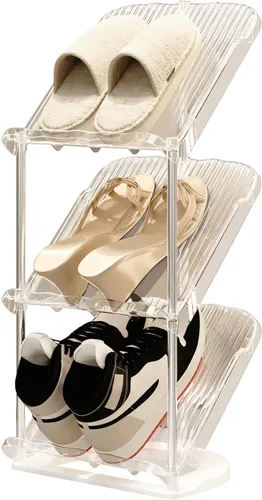 Miniatura 13 de YYW Estante para zapatos estrecho vertical, estante para zapatos para entrada, organizador de almacenamiento de zapatos de esquina para espacios