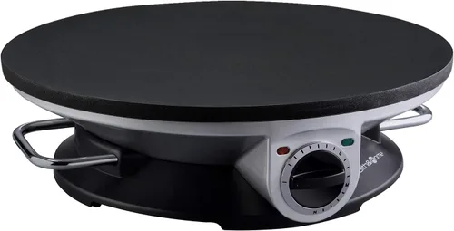 Miniatura 5 de Health and Home Máquina para crepes sin bordes, máquina de crepas de 13 pulgadas y plancha eléctrica, máquina para hacer panqueques antiadherente