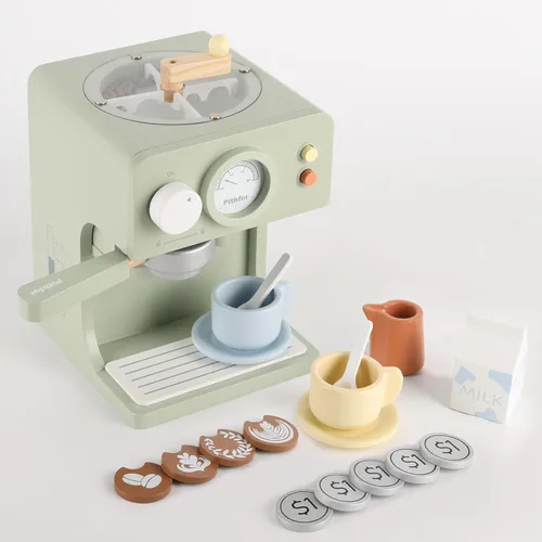 Miniatura 9 de Juego de té de madera para niñas pequeñas, juego de té para niños pequeños, juguete de cocina de juguete de simulación para 1, 2, 3, 4, 5 años