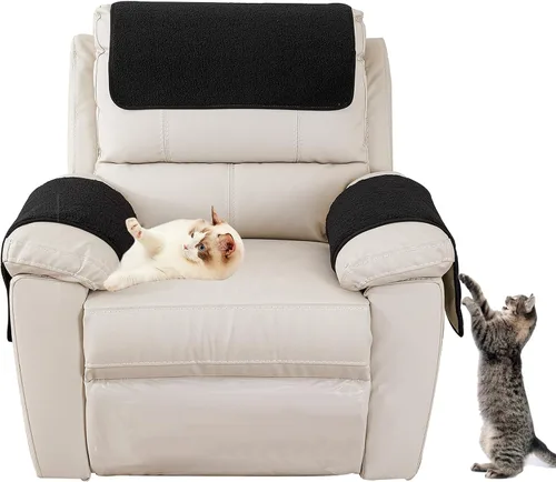 Miniatura 11 de Funda para reposabrazos de sofá, funda para reposabrazos de silla reclinable, funda de terciopelo de cordero, antideslizante, protector de muebles