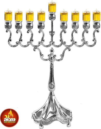 Miniatura 5 de Ner Mitzvah Mechas flotantes premontadas en forma de flor, 50 unidades, mechas de algodón y soportes de disco de corcho para tazas de aceite