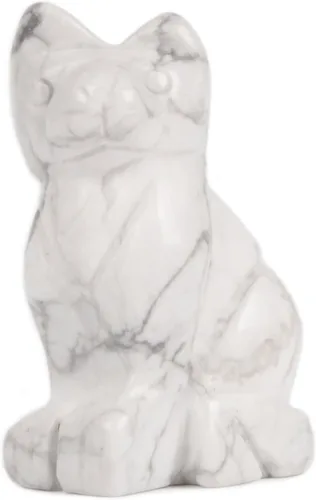 Miniatura 11 de Justinstones Estatua de gato guardián de piedra de sangre africana, decoración del hogar, reiki chakras curativos, cristal de escritorio, decoración