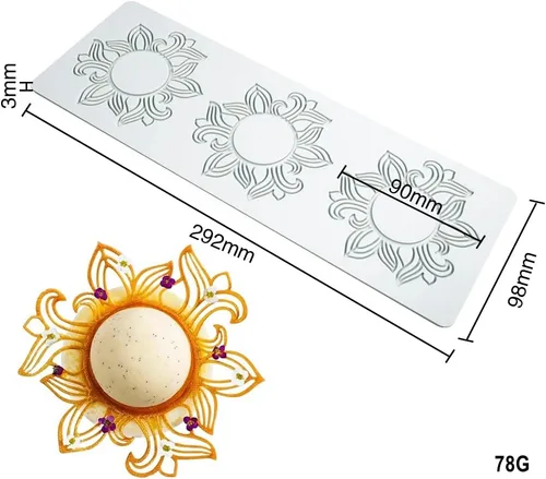 Miniatura 2 de Molde de silicona de hojas huecas para caramelo de chocolate 3D, molde de caramelo de hoja hueca para alimentos cocina comidas decoraciones, molde