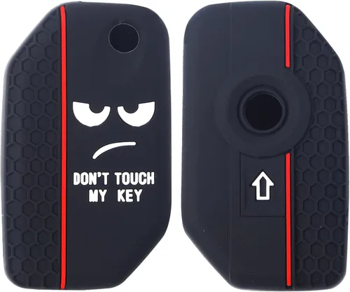 DON'T TOUCH MY KEY Paquete de 2 fundas de silicona para llavero compatibles con BMW F750GS F850GS F900R R1250GS S1000R