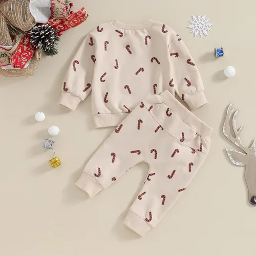 Miniatura 37 de Conjunto de camisa larga y divertida para bebé niño y niña, ropa de primera Navidad, 6, 12, 18, 24 meses, 2T