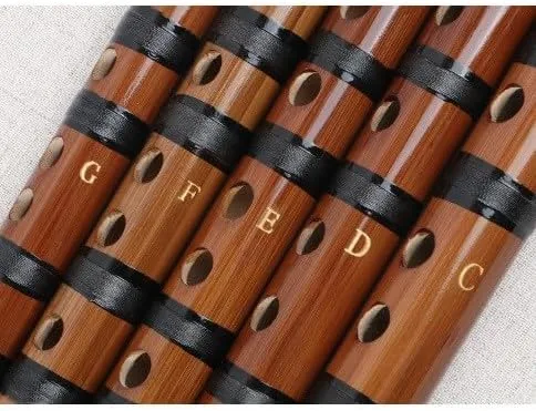 Miniatura 4 de LANDTOM Flauta Dizi Instrumento chino tradicional hecho a mano con membrana de bambú (llave C)