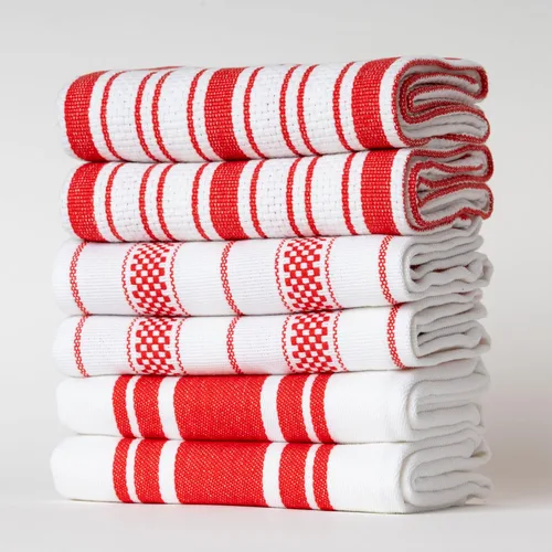 Miniatura 35 de Juego de Toallas de Cocina – Paquete de 3 (20 x 30 pulgadas) Extra Grandes de Algodón Premium para Cocina – Absorbentes – 100% Algodón – con Lazo