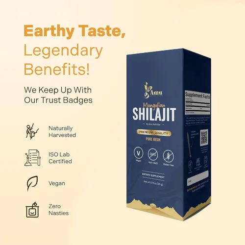 Miniatura 6 de AMU NUTRITION Shilajit mongol puro para hombres y mujeres, cosechado en Mongolia, fuente natural de minerales traza de ácido fúlvico (20 GRAMO)