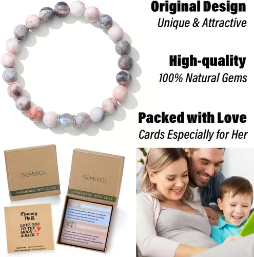 Miniatura 20 de Regalos de Navidad para mamá, tía, abuela, hermana, amor, equilibrio, pulsera de cristal natural con significado, regalos hechos a mano