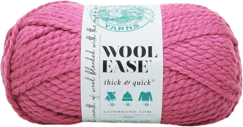 Miniatura 46 de Lion Brand Yarn - Ovillo de lana Wool-Ease Thick & Quick color fuerza aérea
