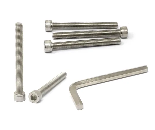 Miniatura 144 de iexcell 25 piezas M4 x 60/65/70/75/3.150 in paso de rosca 0.028 in acero inoxidable 304 cabeza hexagonal Tornillos Tornillos surtido Kit