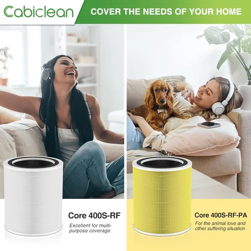 Miniatura 7 de Cabiclean Filtro de repuesto Core 400S para el cuidado de mascotas LEVOIT Core 400S Smart WiFi purificador de aire, 3 en 1 H13 True HEPA, carbón