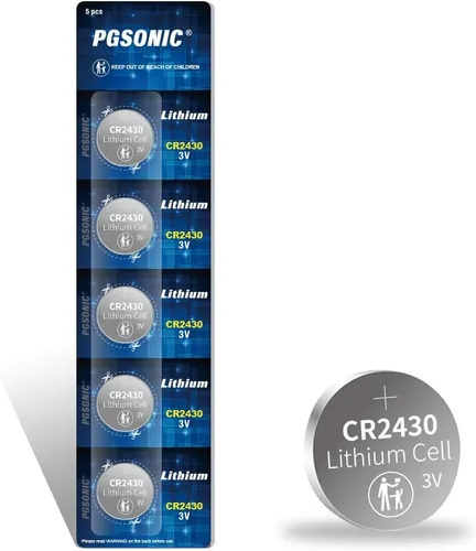 PGSONIC Batería de litio CR2430 3V (5pcs)