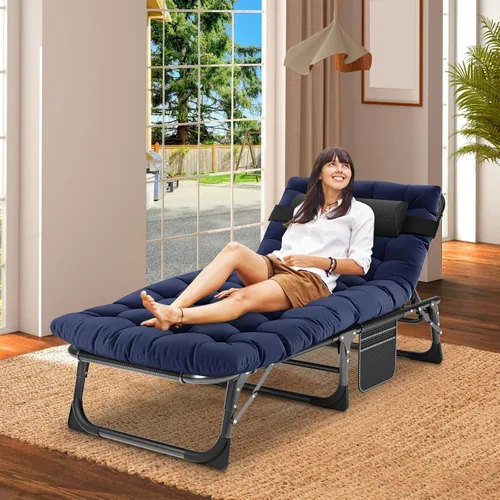 Miniatura 3 de Slsy Cama plegable con colchón, camas plegables para invitados, cuna escondida para adultos, cama plegable portátil con posiciones ajustables