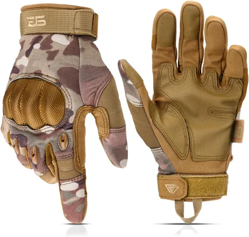Miniatura 12 de Glove Station Guantes tácticos para hombre – Equipo de utilidad para pantalla táctil con protección dura de nudillos utilizados en motocicleta