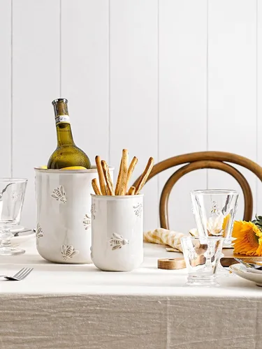 Miniatura 6 de LE TAUCI Juego de 2 soportes para utensilios de cocina de 6.9 + 5.3 pulgadas, organizador grande de utensilios de cocina de cerámica para espátula