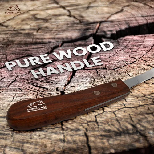 Miniatura 8 de Equine Care Cuchillo de pezuña para zurdos – Hoja de acero corta J2 afilada, herramienta profesional para recortar pezuñas de caballo, cabras