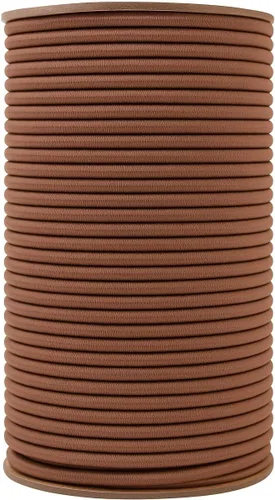 Miniatura 13 de Mandala Crafts Cuerdas elásticas negras de 1/5 de pulgada y 0.197 in – 22 yardas de cuerda elástica resistente para cuerda de kayak, reemplazo